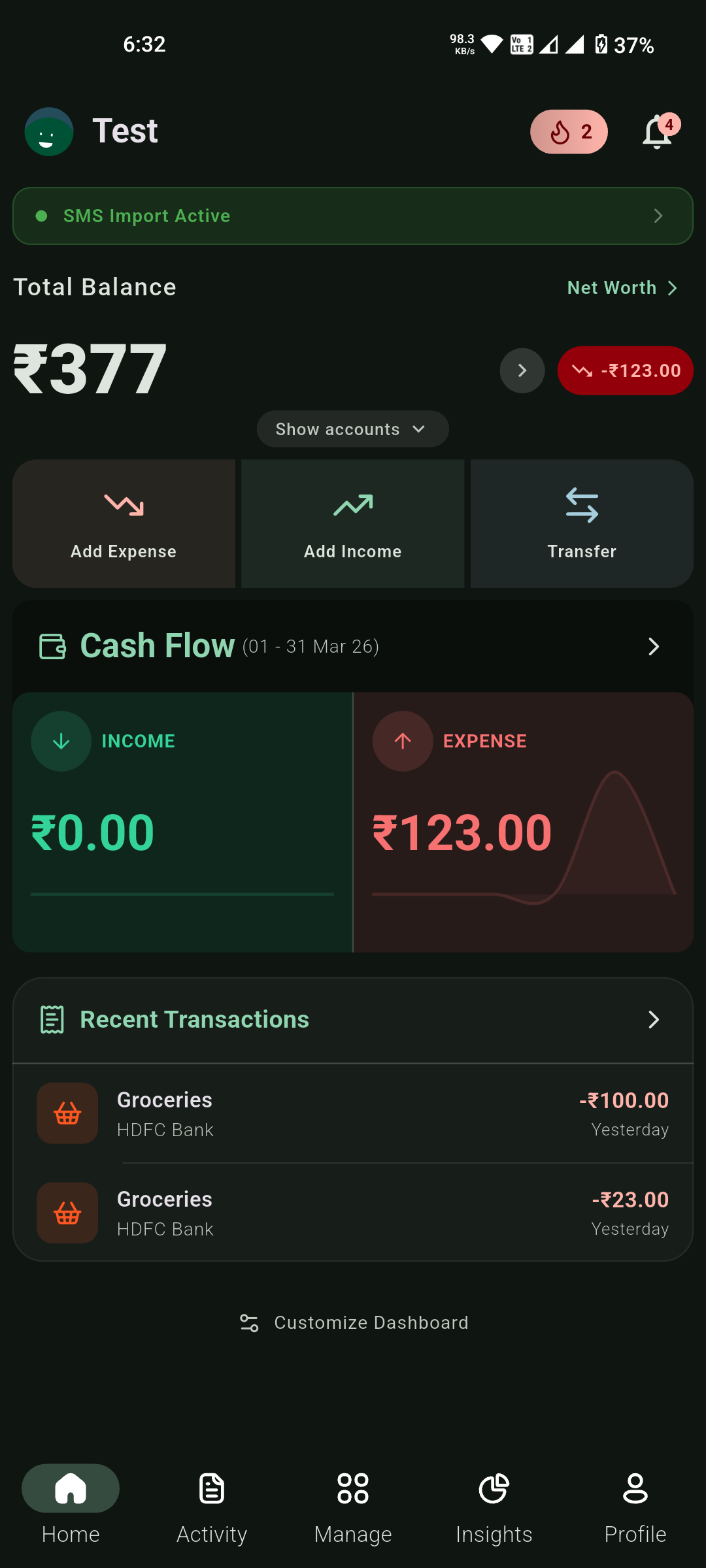 Dashboard